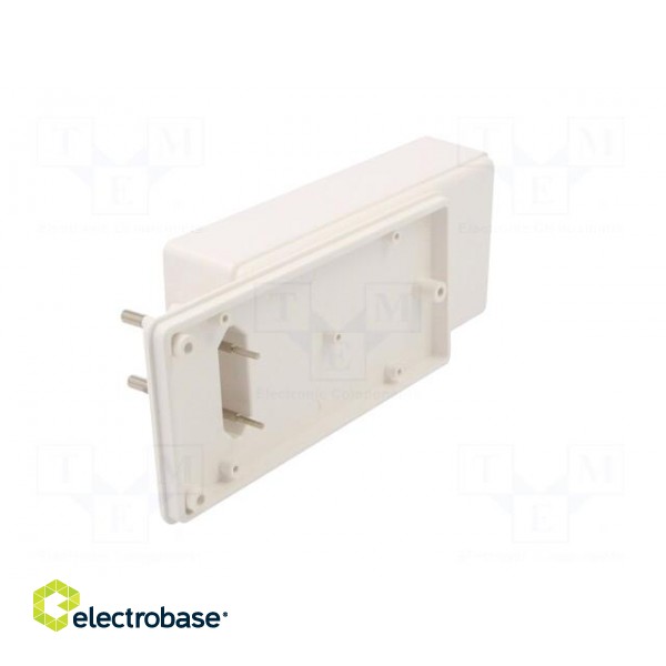 Enclosure: for power supplies | X: 120mm | Y: 56mm | Z: 31mm | ABS | white image 7