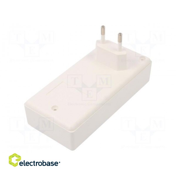 Enclosure: for power supplies | X: 120mm | Y: 56mm | Z: 31mm | ABS | white paveikslėlis 2