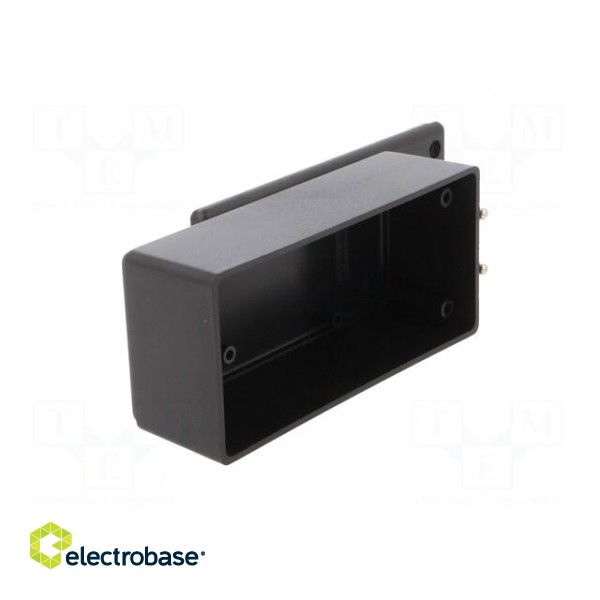Enclosure: for power supplies | X: 120mm | Y: 56mm | Z: 42mm | ABS | black image 3