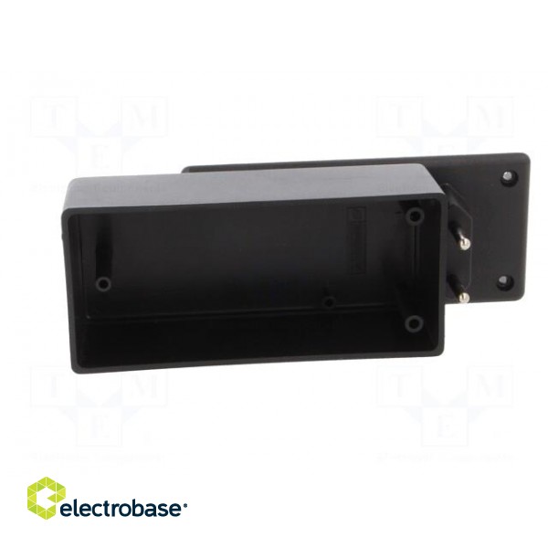 Enclosure: for power supplies | X: 120mm | Y: 56mm | Z: 42mm | ABS | black image 4