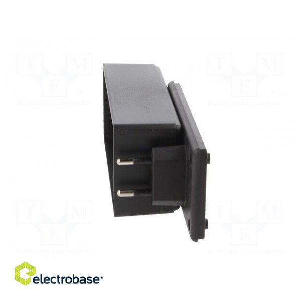 Enclosure: for power supplies | X: 120mm | Y: 56mm | Z: 42mm | ABS | black image 6