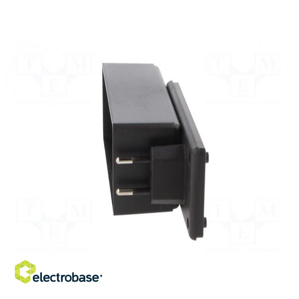 Enclosure: for power supplies | X: 120mm | Y: 56mm | Z: 42mm | ABS | black paveikslėlis 6