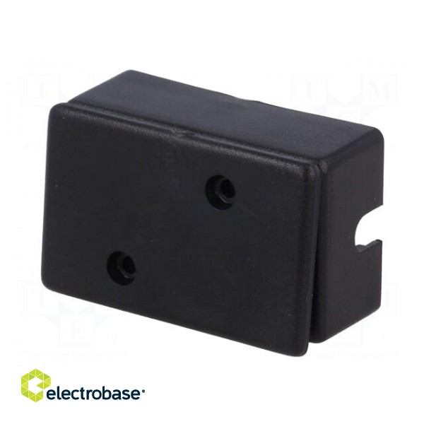 Enclosure: for power supplies | X: 28mm | Y: 45mm | Z: 18mm | ABS | black фото 8