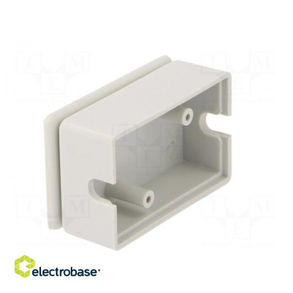 Enclosure: for power supplies | X: 28mm | Y: 45mm | Z: 18mm | ABS | grey paveikslėlis 7