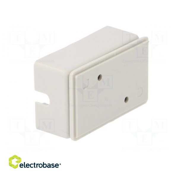 Enclosure: for power supplies | X: 28mm | Y: 45mm | Z: 18mm | ABS | grey paveikslėlis 3