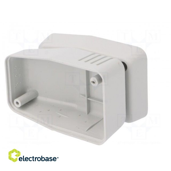 Enclosure: for power supplies | X: 40mm | Y: 66mm | Z: 40mm | ABS | grey фото 9