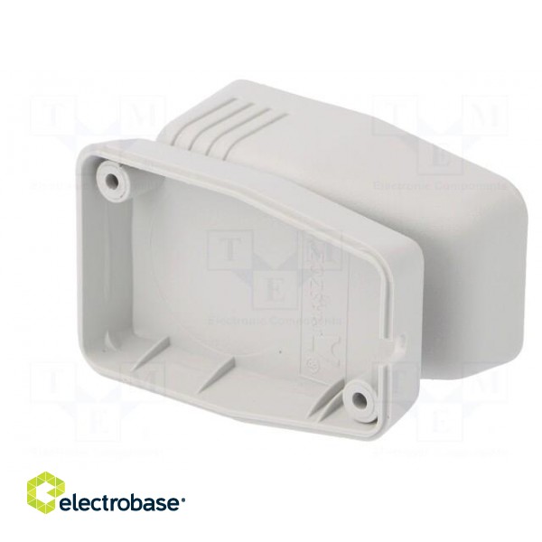 Enclosure: for power supplies | X: 40mm | Y: 66mm | Z: 40mm | ABS | grey фото 5