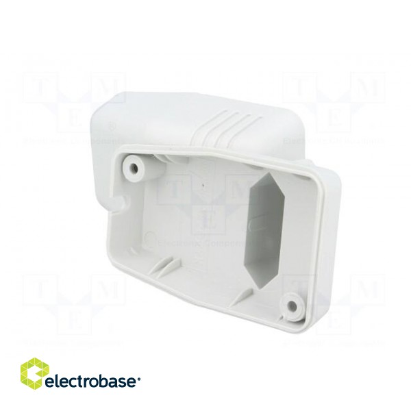 Enclosure: for power supplies | X: 40mm | Y: 66mm | Z: 40mm | ABS | grey фото 8