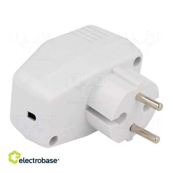 Enclosure: for power supplies | X: 45mm | Y: 70mm | Z: 40mm | ABS | grey image 1