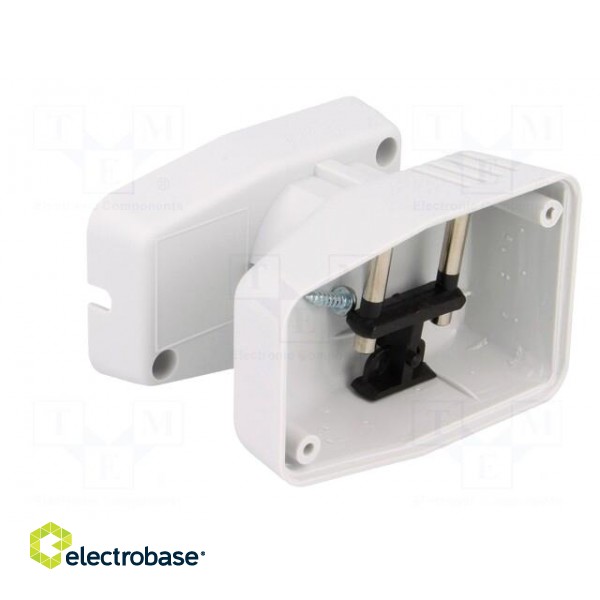 Enclosure: for power supplies | X: 45mm | Y: 70mm | Z: 40mm | ABS | grey image 2