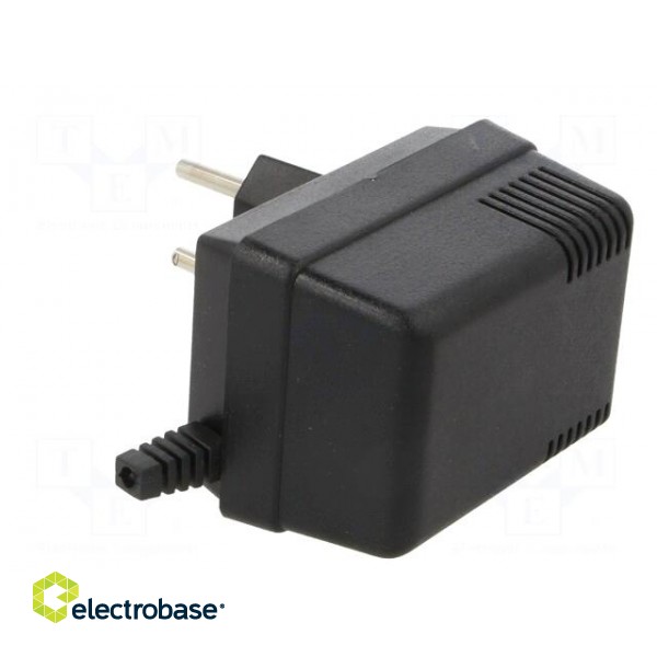 Enclosure: for power supplies | X: 52mm | Y: 70mm | Z: 47mm | ABS | black image 6