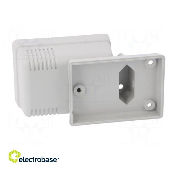 Enclosure: for power supplies | X: 52mm | Y: 70mm | Z: 47mm | ABS | grey image 8
