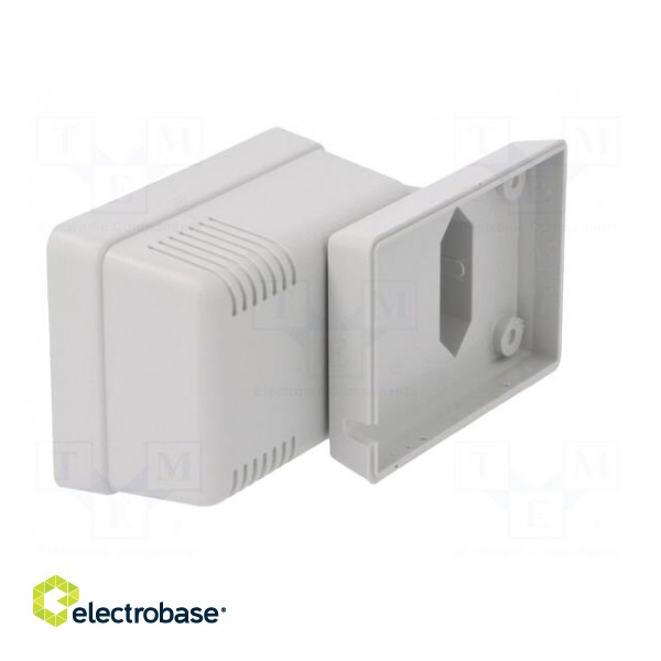 Enclosure: for power supplies | X: 52mm | Y: 70mm | Z: 47mm | ABS | grey image 7