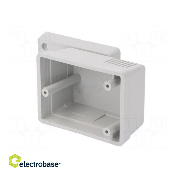 Enclosure: for power supplies | X: 52mm | Y: 70mm | Z: 47mm | ABS | grey paveikslėlis 5