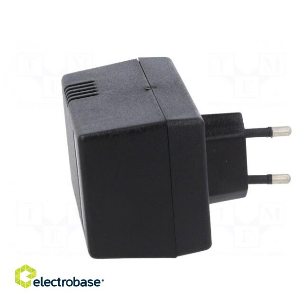 Enclosure: for power supplies | X: 54mm | Y: 81mm | Z: 46mm | ABS | black фото 7