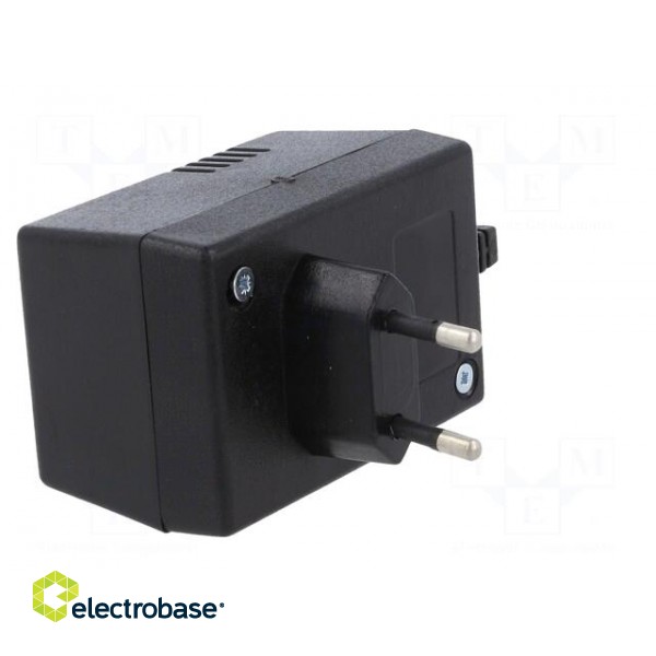 Enclosure: for power supplies | X: 54mm | Y: 81mm | Z: 46mm | ABS | black image 8