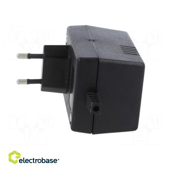 Enclosure: for power supplies | X: 54mm | Y: 81mm | Z: 46mm | ABS | black фото 3