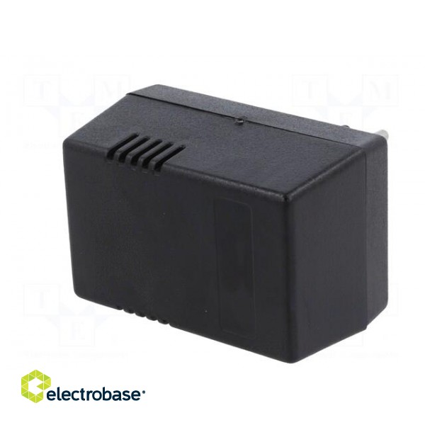 Enclosure: for power supplies | X: 54mm | Y: 81mm | Z: 46mm | ABS | black image 6