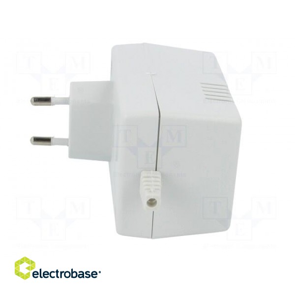 Enclosure: for power supplies | X: 54mm | Y: 81mm | Z: 46mm | ABS | grey image 3