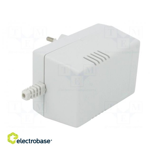 Enclosure: for power supplies | X: 54mm | Y: 81mm | Z: 46mm | ABS | grey фото 4
