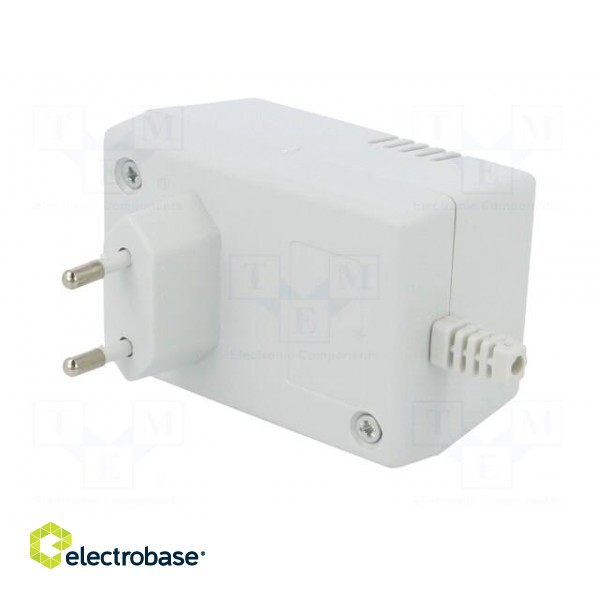 Enclosure: for power supplies | X: 54mm | Y: 81mm | Z: 46mm | ABS | grey image 2