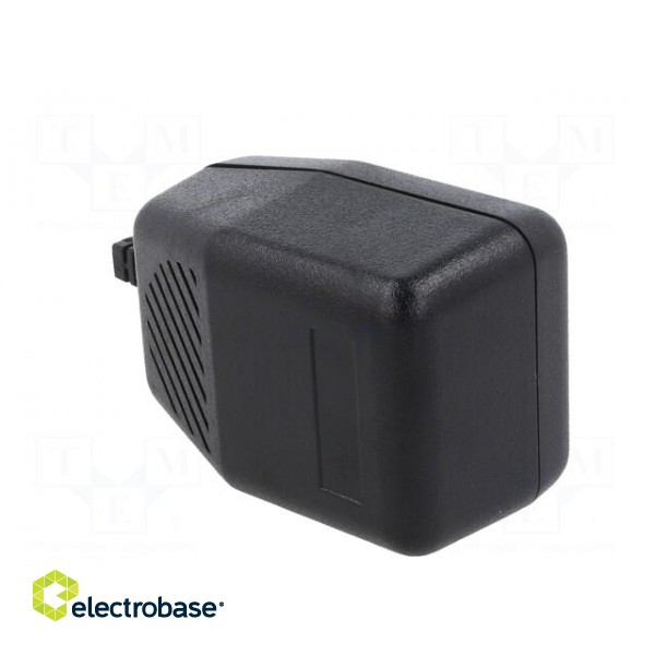 Enclosure: for power supplies | X: 56mm | Y: 83mm | Z: 46mm | ABS | black image 6