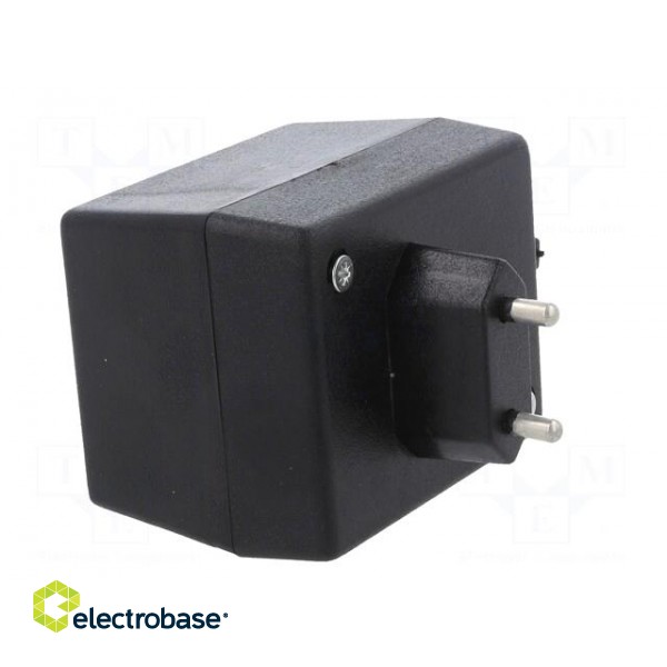 Enclosure: for power supplies | X: 58mm | Y: 73mm | Z: 52mm | ABS | black paveikslėlis 8