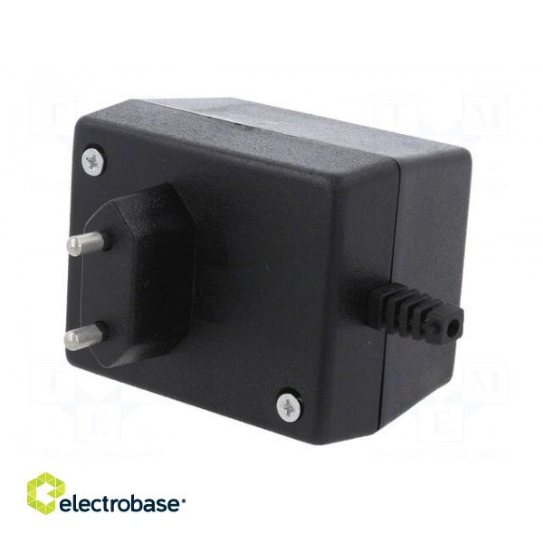 Enclosure: for power supplies | X: 58mm | Y: 73mm | Z: 52mm | ABS | black фото 2