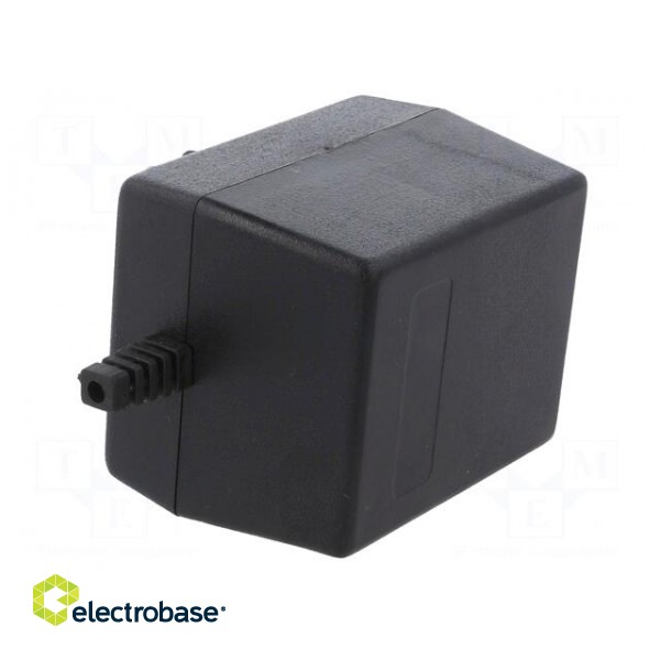 Enclosure: for power supplies | X: 58mm | Y: 73mm | Z: 52mm | ABS | black фото 4