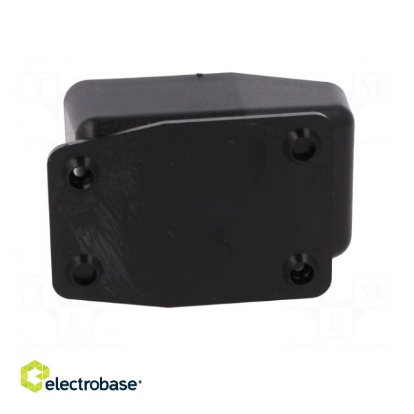 Enclosure: for power supplies | X: 60mm | Y: 85mm | Z: 32mm | ABS | black image 3