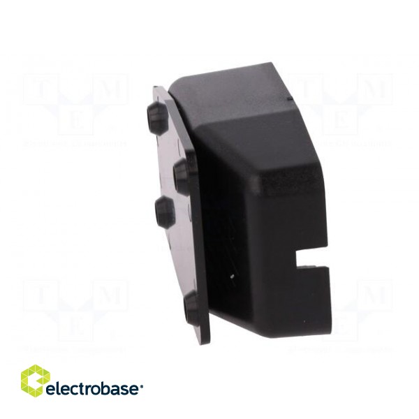 Enclosure: for power supplies | X: 60mm | Y: 85mm | Z: 32mm | ABS | black image 5