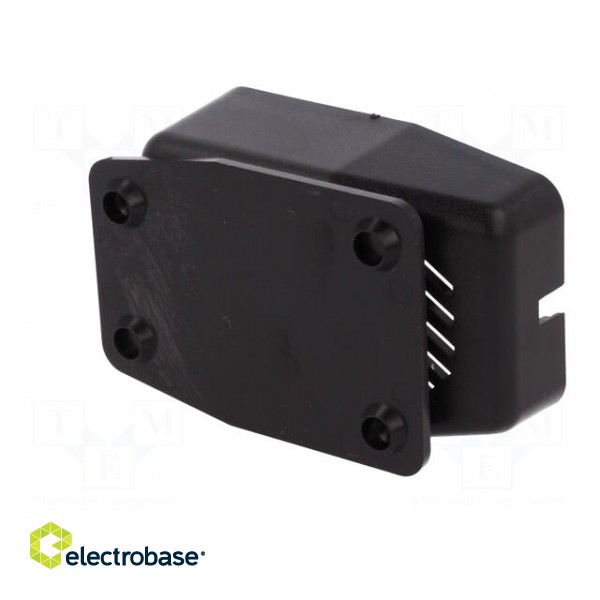 Enclosure: for power supplies | X: 60mm | Y: 85mm | Z: 32mm | ABS | black image 4