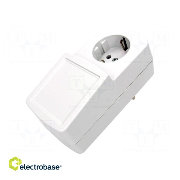 Enclosure: for power supplies | X: 64mm | Y: 129mm | Z: 57mm | ABS | grey paveikslėlis 1