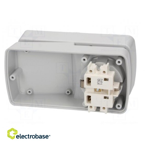 Enclosure: for power supplies | X: 64mm | Y: 129mm | Z: 57mm | ABS | grey image 7