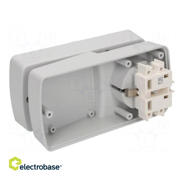 Enclosure: for power supplies | X: 64mm | Y: 129mm | Z: 57mm | ABS | grey фото 6