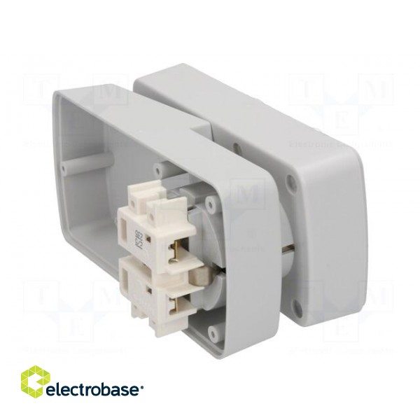 Enclosure: for power supplies | X: 64mm | Y: 129mm | Z: 57mm | ABS | grey image 8