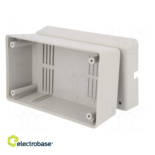 Enclosure: for power supplies | X: 65mm | Y: 132mm | Z: 78mm | ABS | grey image 9