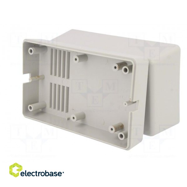 Enclosure: for power supplies | X: 65mm | Y: 132mm | Z: 78mm | ABS | grey image 5