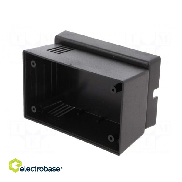 Enclosure: for power supplies | X: 69mm | Y: 114mm | Z: 63mm | black image 5