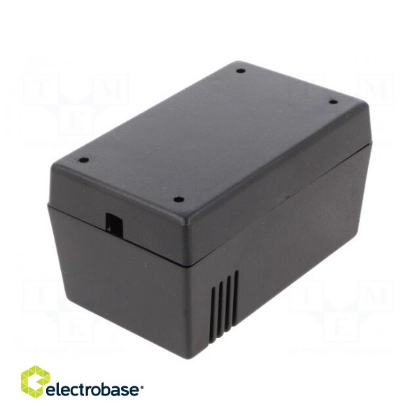 Enclosure: for power supplies | X: 69mm | Y: 114mm | Z: 63mm | black image 2