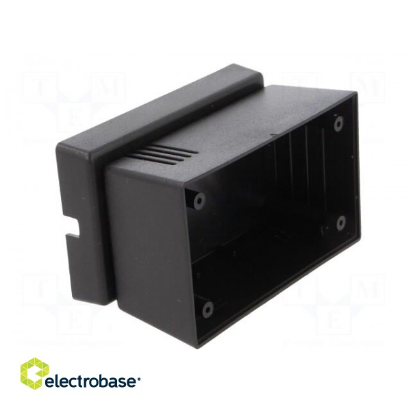 Enclosure: for power supplies | X: 69mm | Y: 114mm | Z: 63mm | black image 3
