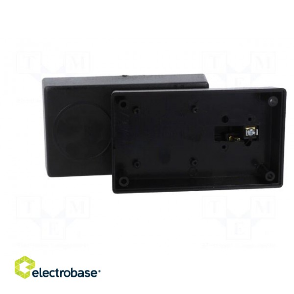 Enclosure: for power supplies | X: 71mm | Y: 120mm | Z: 45mm | ABS | black image 3