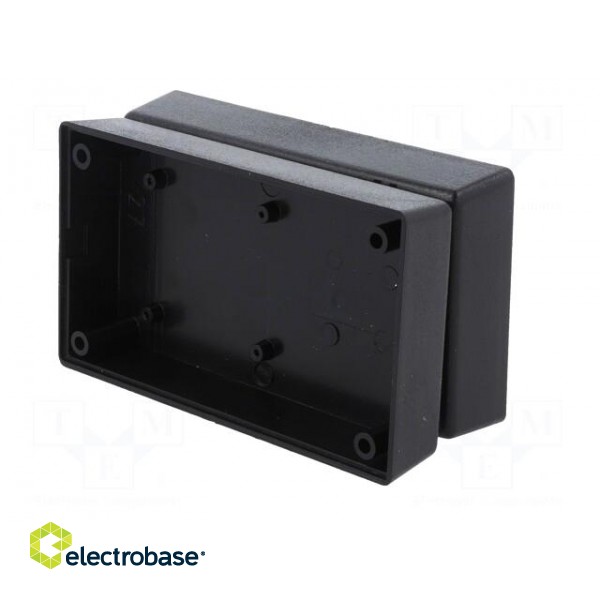 Enclosure: for power supplies | X: 71mm | Y: 120mm | Z: 45mm | ABS | black фото 4