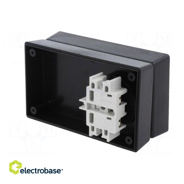 Enclosure: for power supplies | X: 71mm | Y: 120mm | Z: 45mm | ABS | black image 8
