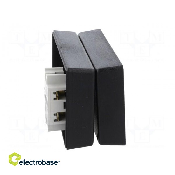Enclosure: for power supplies | X: 71mm | Y: 120mm | Z: 45mm | ABS | black фото 9