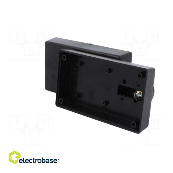 Enclosure: for power supplies | X: 71mm | Y: 120mm | Z: 45mm | ABS | black image 4
