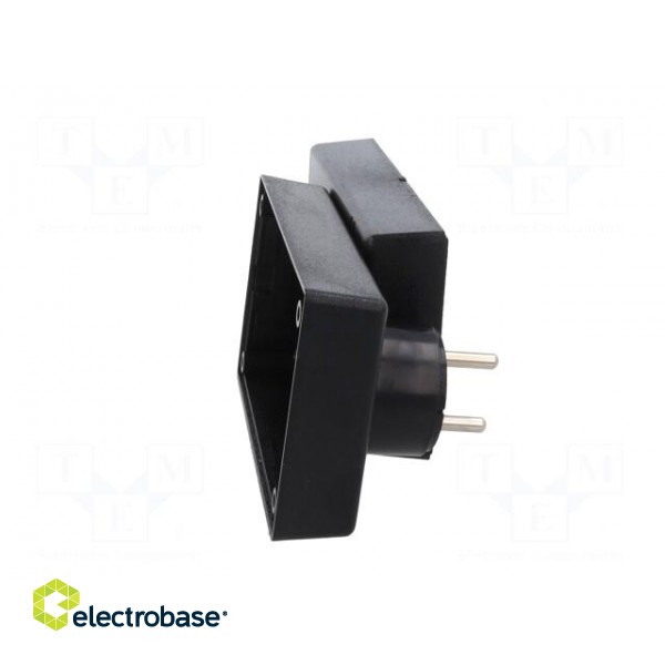 Enclosure: for power supplies | X: 71mm | Y: 120mm | Z: 45mm | ABS | black image 5