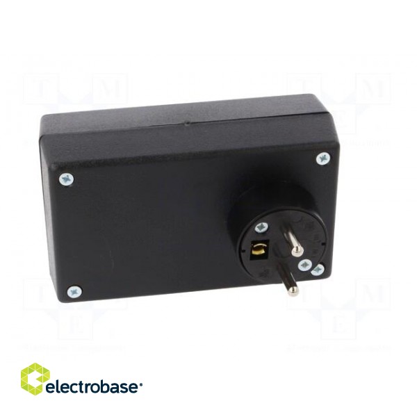 Enclosure: for power supplies | X: 71mm | Y: 120mm | Z: 45mm | ABS | black image 7