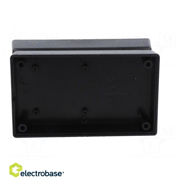 Enclosure: for power supplies | X: 71mm | Y: 120mm | Z: 45mm | ABS | black фото 3