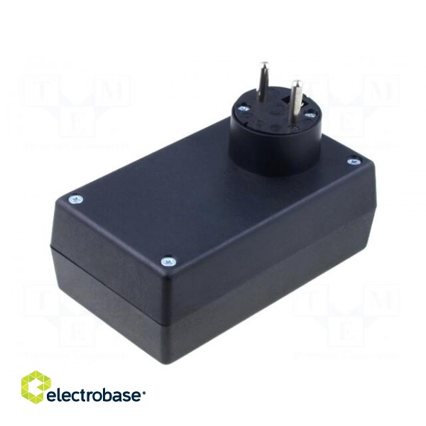 Enclosure: for power supplies | X: 71mm | Y: 120mm | Z: 45mm | black